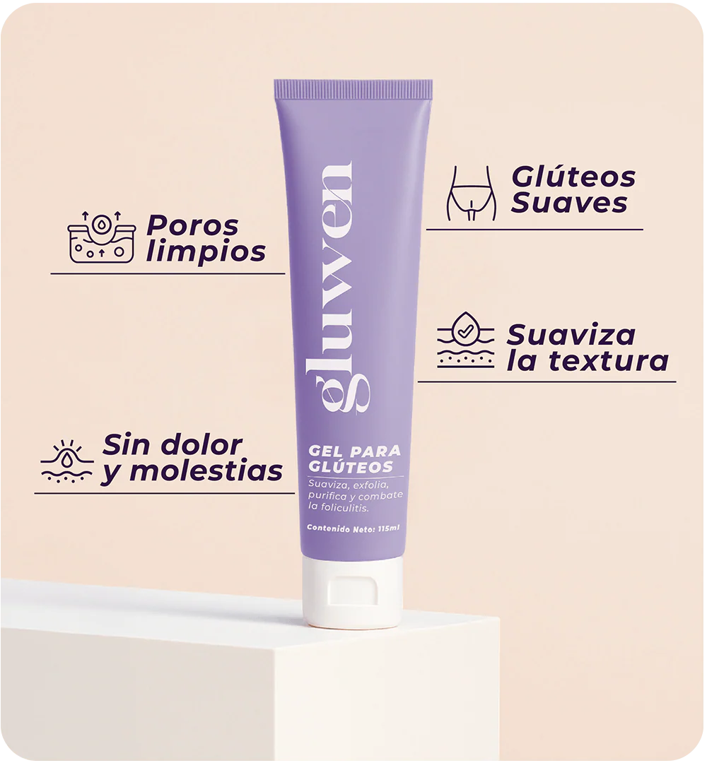 Gel exfoliante de glúteos